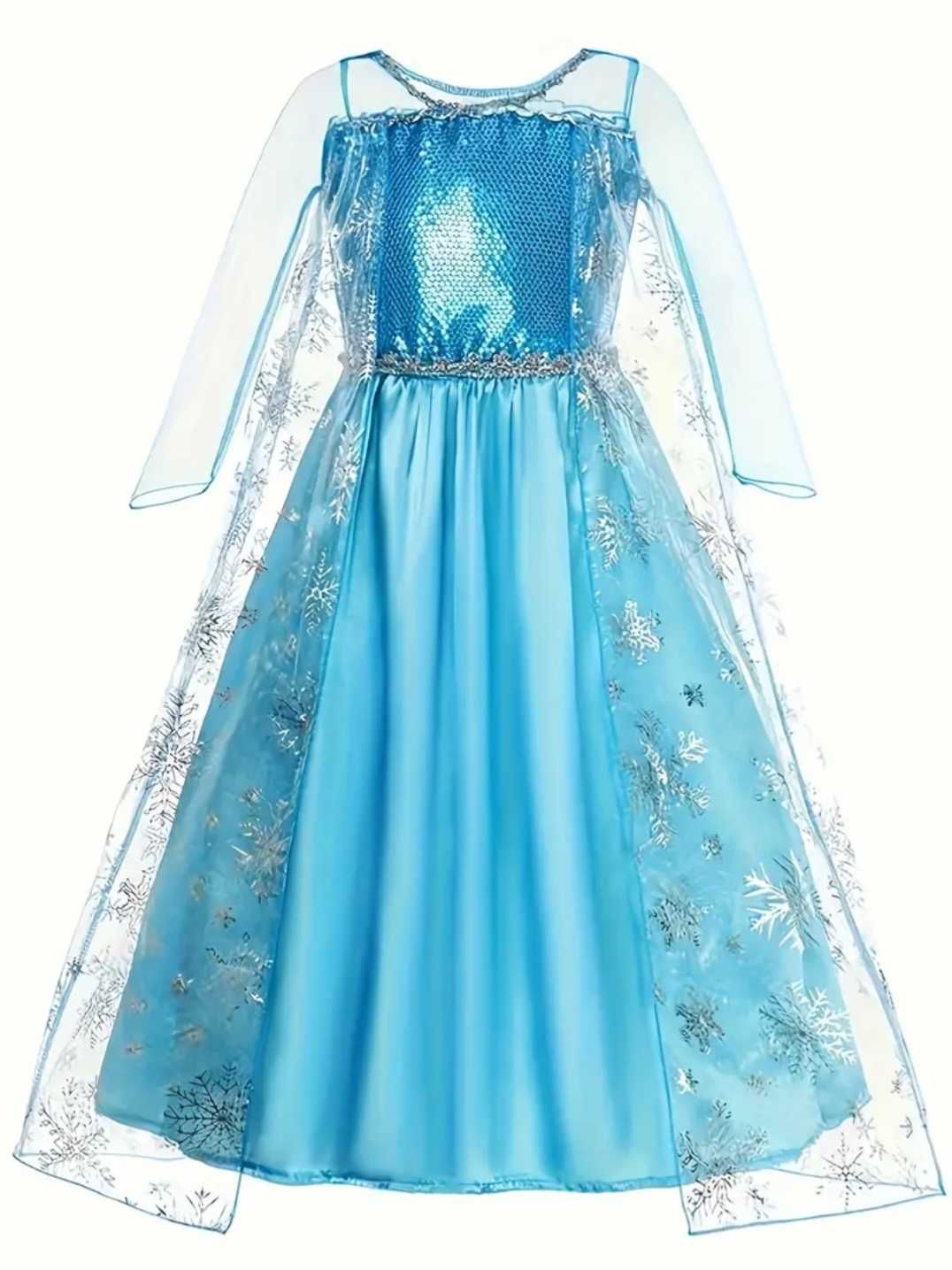 Nowa suknia strój Elsa Elza Kraina Lodu, r. 110 bal przebranie
