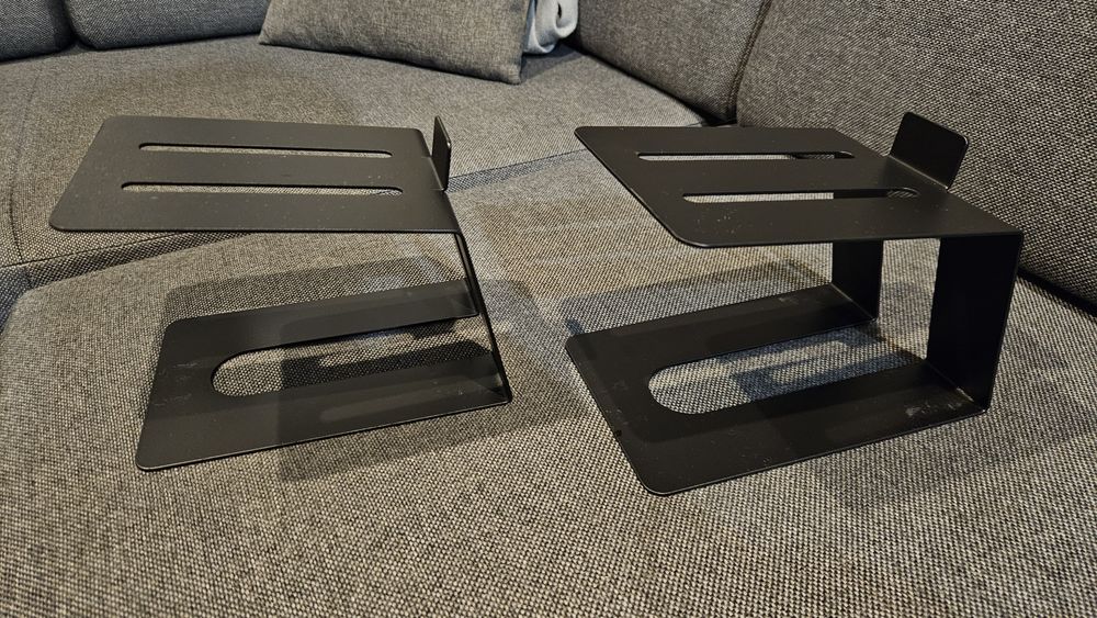 2x stojaki standy podstawki statywy aluminiowe pod głośniki kolumny