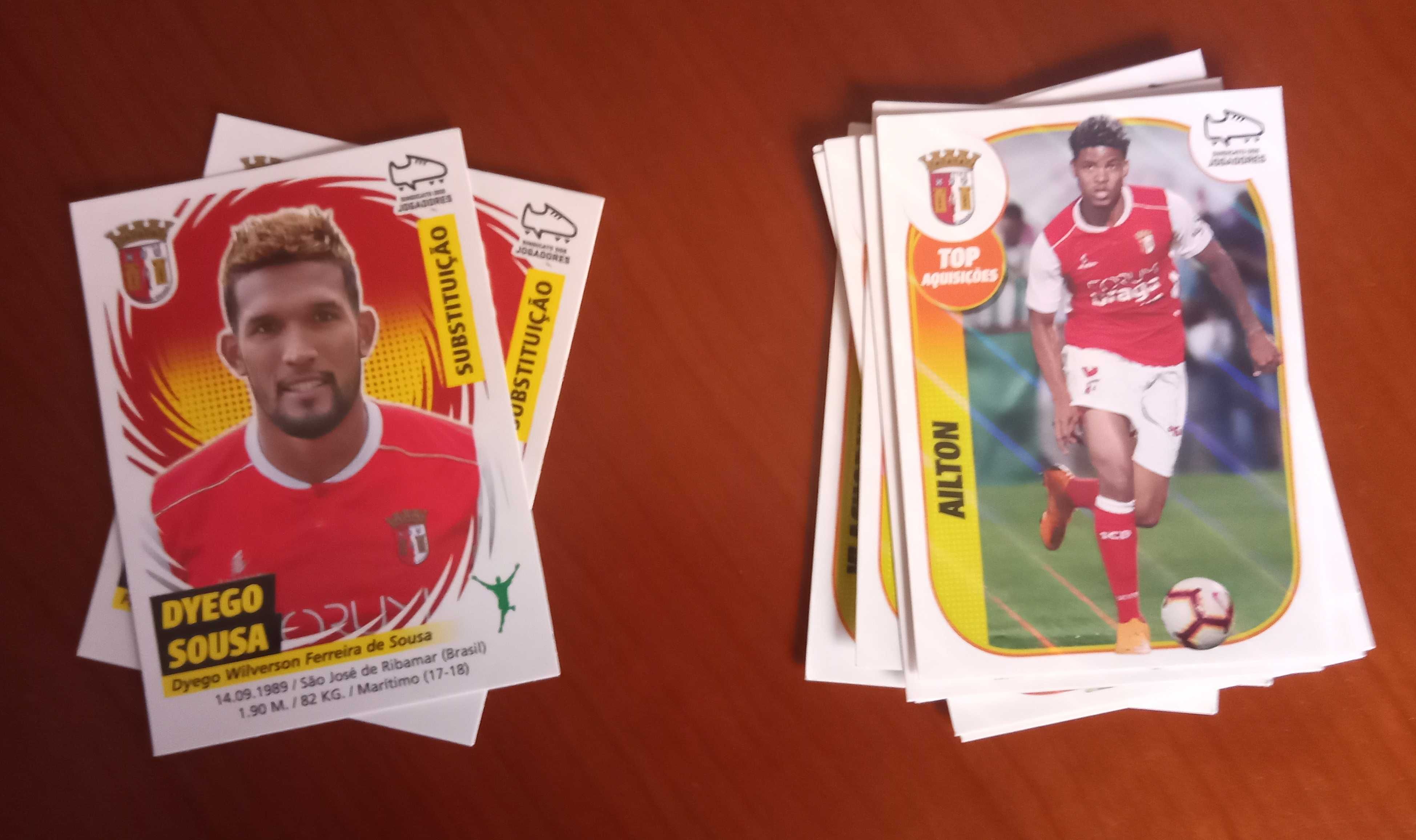 328 cromos diferentes da liga 18/19