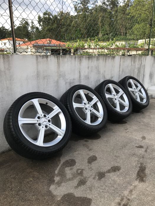 Jantes Mercedes 17 5x112 originais IMPECAVEIS com PNEUS NOVOS