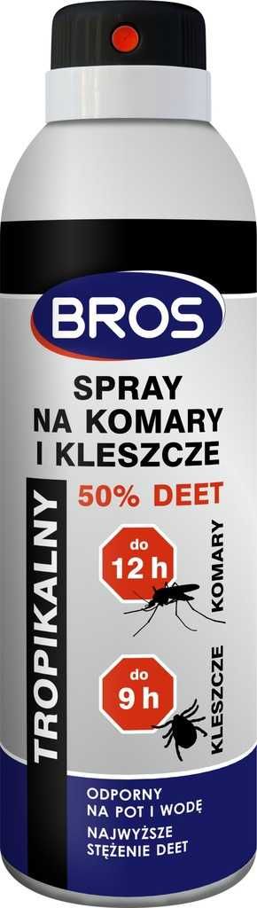 BROS супер спрей від комароів кліщів і мошки Польша 180мл  helikon tex