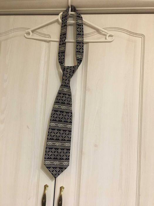 Krawat ciemny granat 100% jedwab Palais des Doges 2+1 gratis