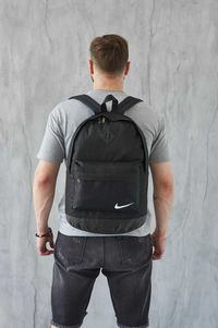 Рюкзак кож.дно черный, Найк, тканевый рюкзак Nike, городской