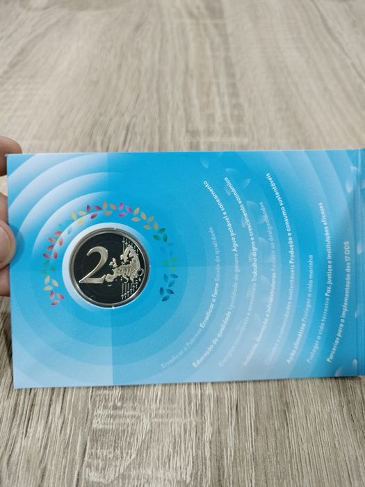 Moeda Comemorativa 2€ Proof Desenvolvimento Sustentável Portugal 2025