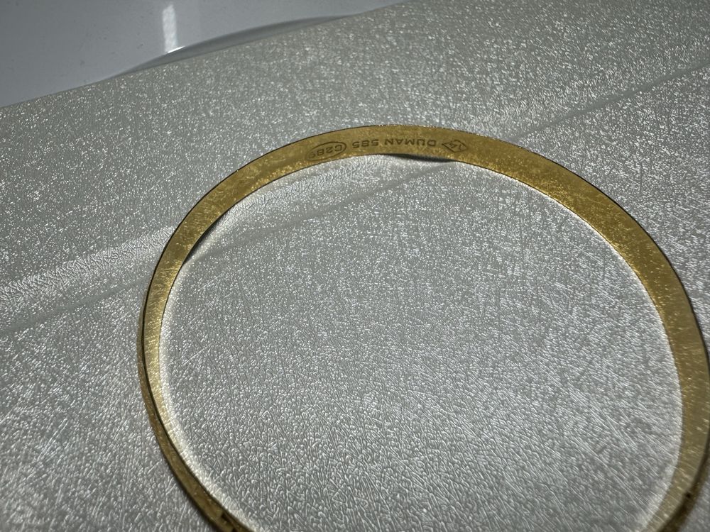 Bransoletka złota ze wzorem próba 585