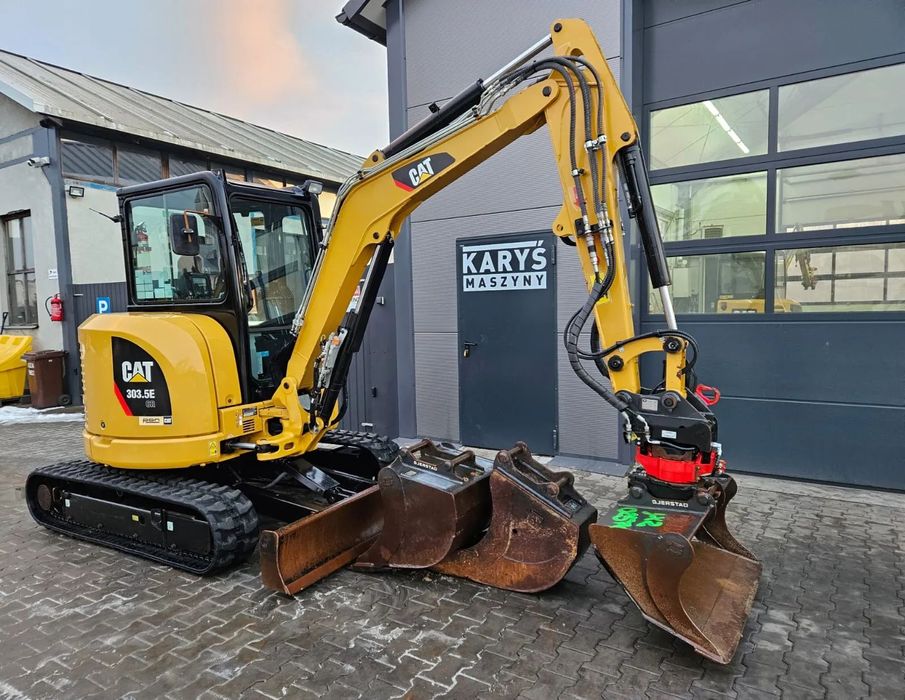 Caterpillar MINIKOPARKA CAT CATERPILLAR 303.5E CR 303.5 E 303 2019R. KLIMATYZACJA ROTOTILT  184.900 zł netto, Klima ,ROTOTILT,1600 mtg,Super Stan,2019 rok.