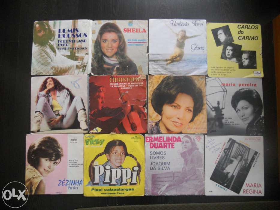 Discos de vinil: anos 60, 70, 80, música portuguesa e internacional