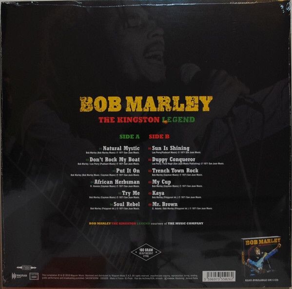 Виниловая пластинка Bob Marley – The Kingston Legend