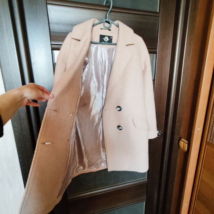 Пальто жіноче вовна бежевий колір