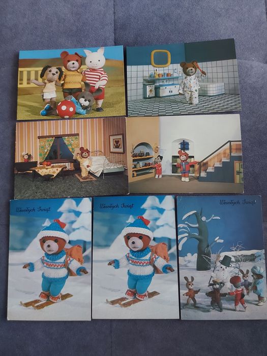 Pocztówki Miś Uszatek 7 szt