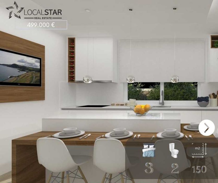 Moradia T3 - Térrea, moderna com jardim, espaço e privacidade