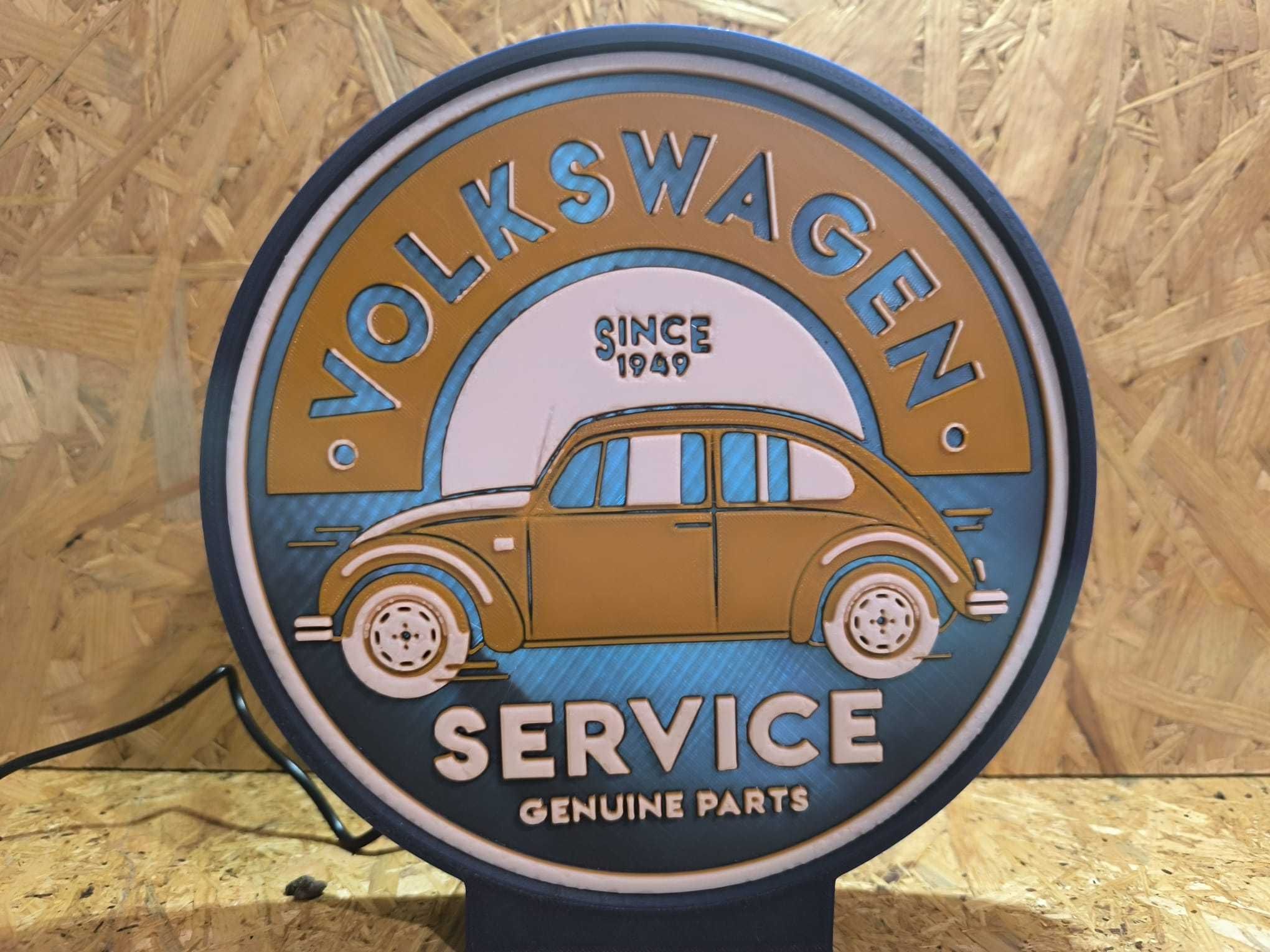 Luminária Decorativa / Lightbox Volkswagen Service