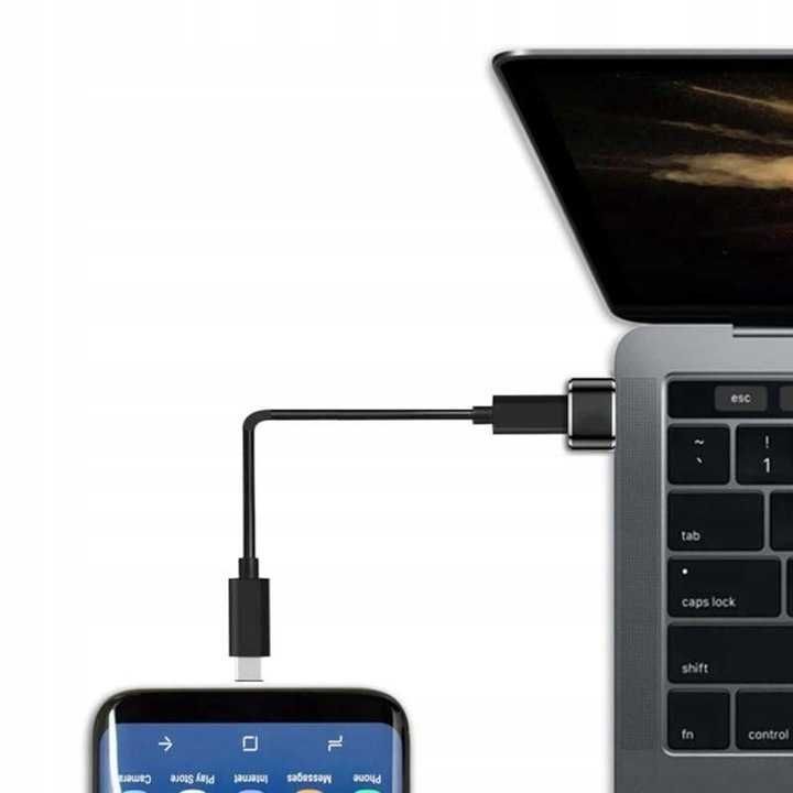 Przejściówka ADAPTER Otg USB-A do USB-C do LAPTOPA, Ładowarki TELEFONU
