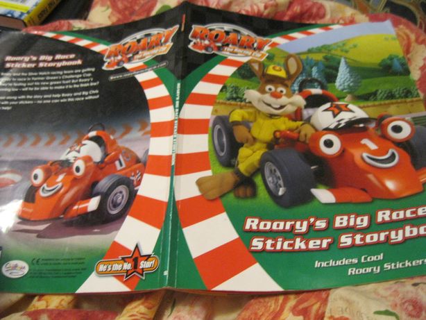 книга английский язык детская Roary’s Big Race: Sticker Storybook Boo