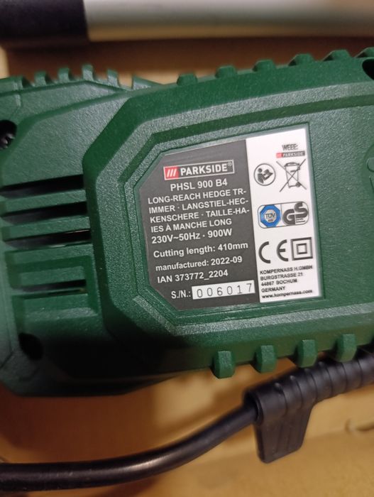 Мережевий кущоріз Parkside