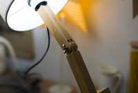 Ексклюзивна настільна лампа у стилі мінімалізм лофт абажур льон