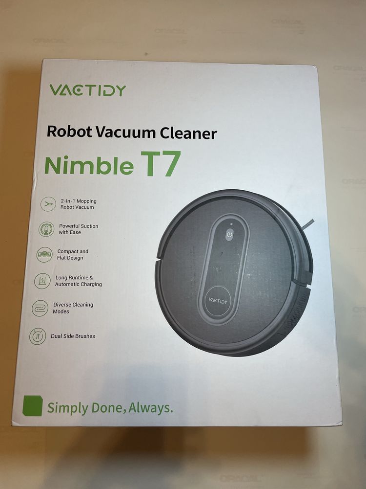 Робот-пилосос Vactidy Nimble T7 з функцією миття підлоги та додатком