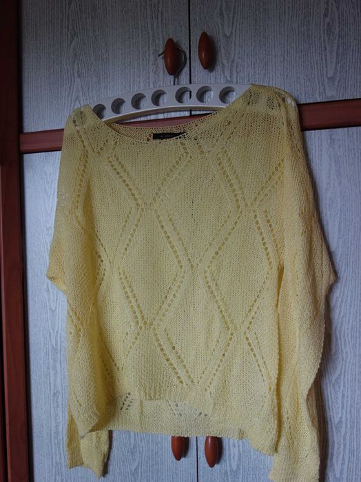 Ażurowa bluzeczka MONNARI, żółta, NOWA, r. 40/42