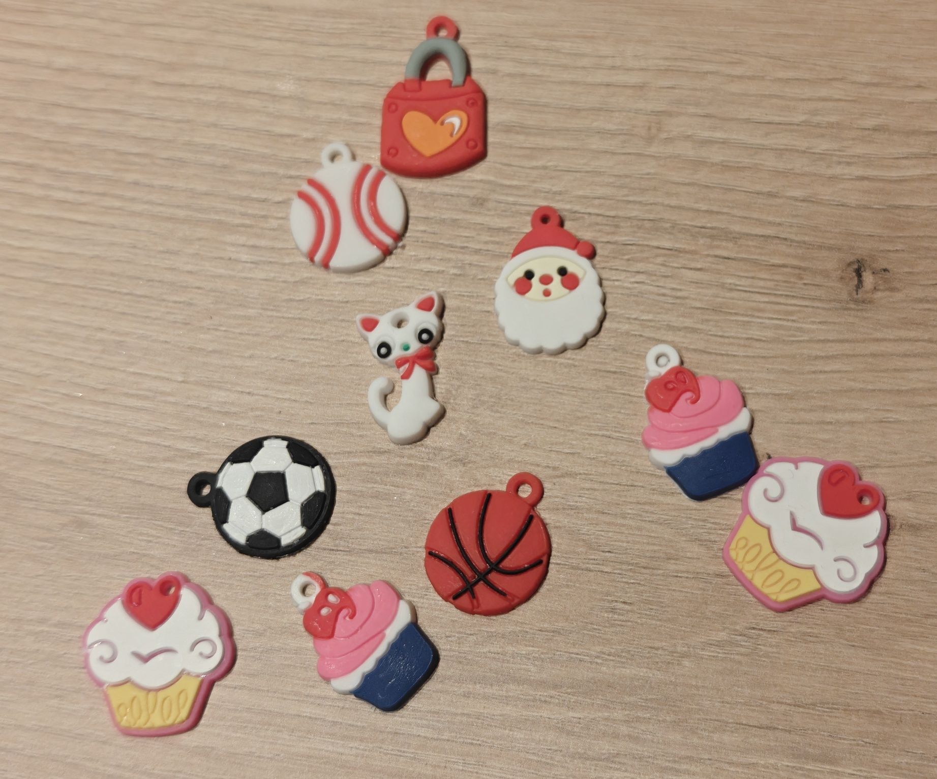 Loom Bands.LoomBands.Dodatki.Zawieszki silikonowe.Haczyki