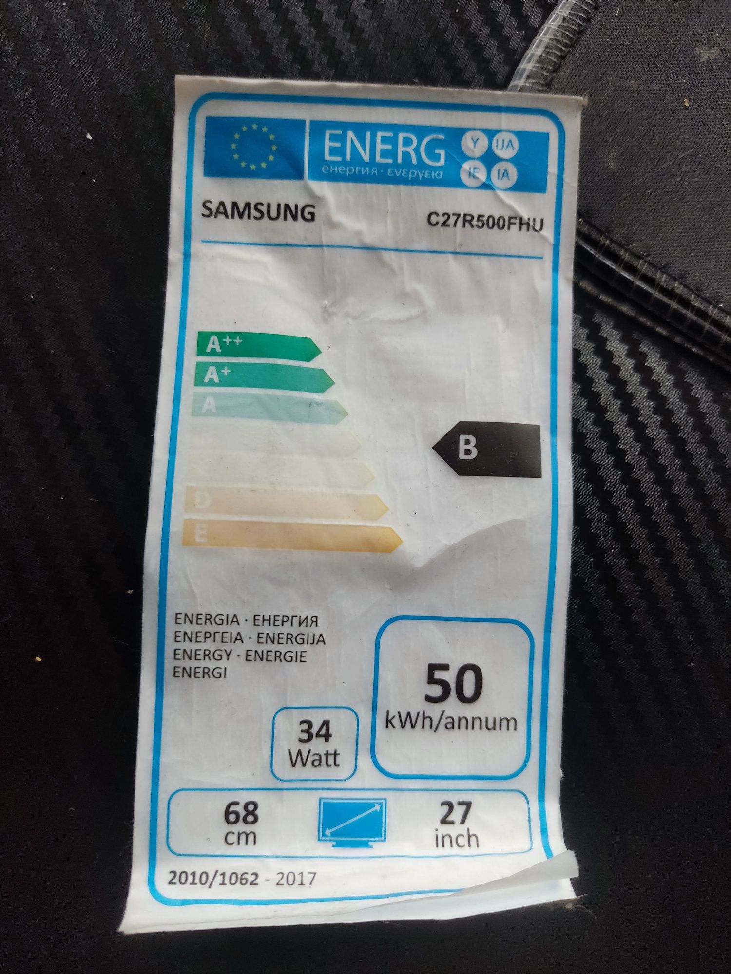 Monitor zakrzywiony Samsung 60hz 27"