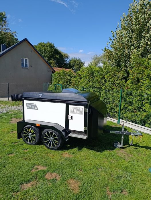 Przyczepka do przewozu trzech psów
