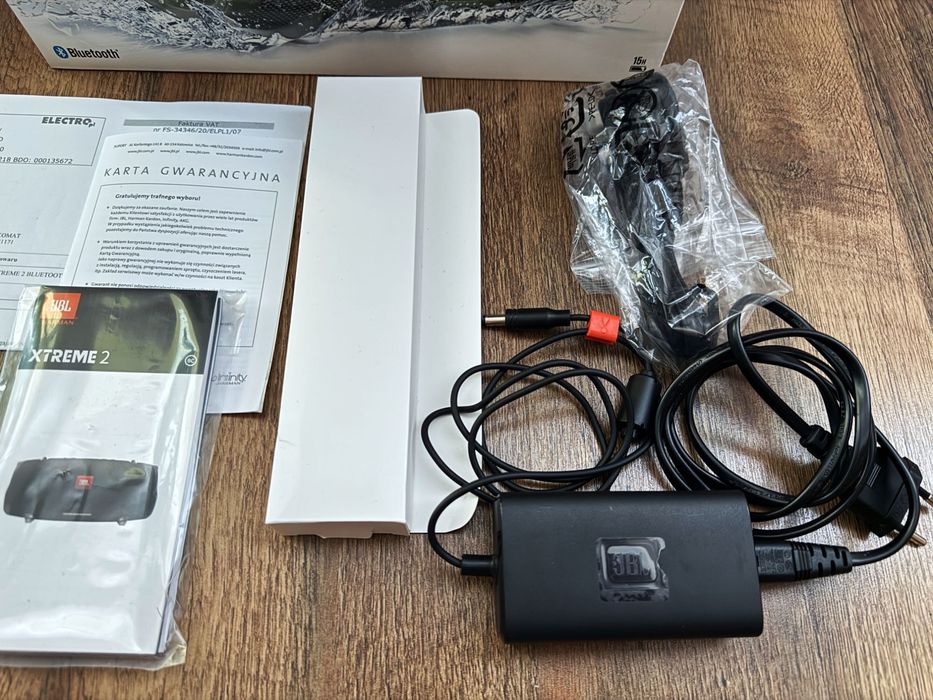 Głośnik przenośny BT JBL Xtreme 2, zielony, stan pedantyczny, komplet