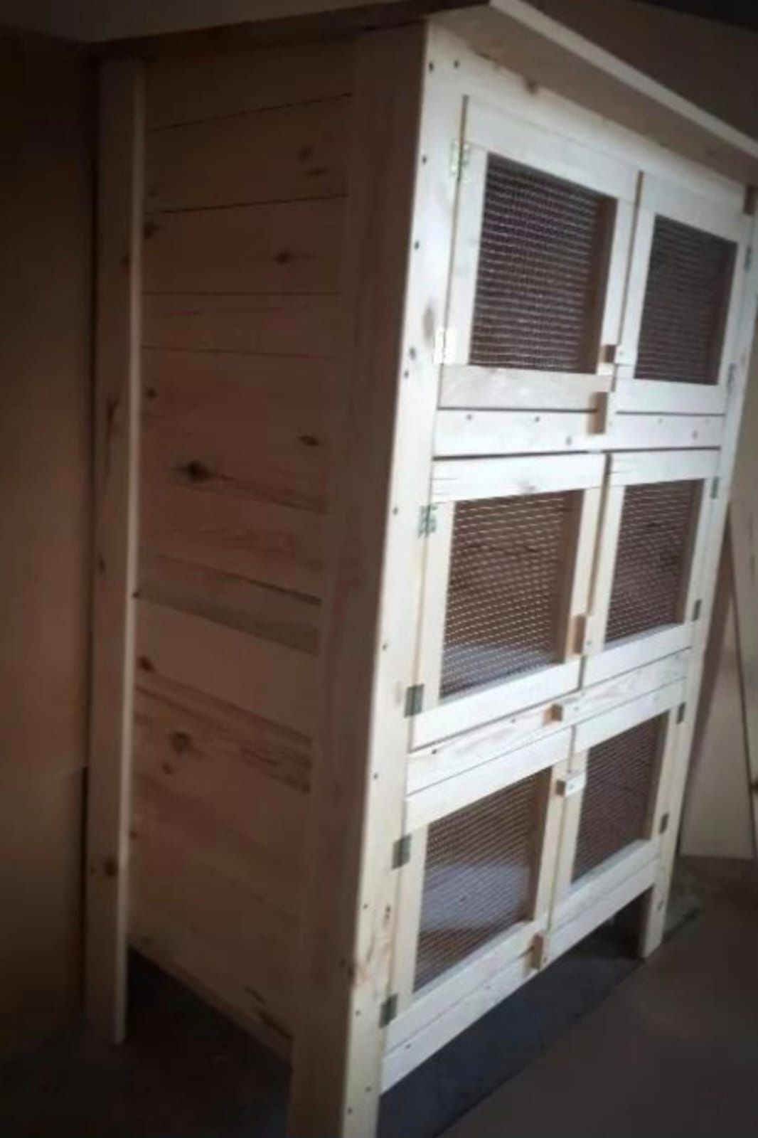 Klatka dla królików Domek Frezowane deski