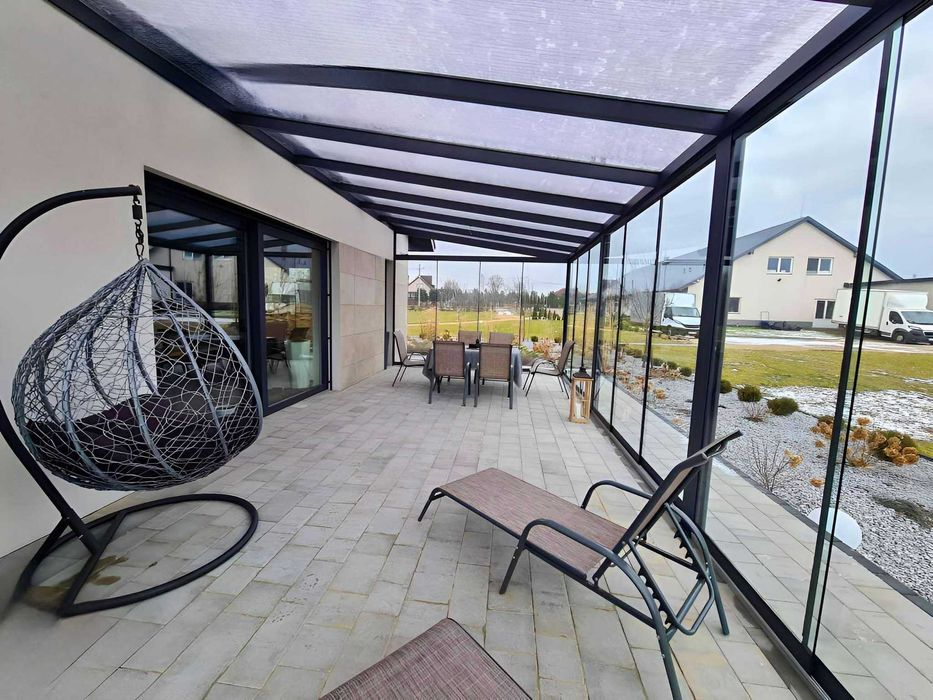 Ogród zimowy Almos-2 406x350 Zabudowa tarasu Cena z Montażem