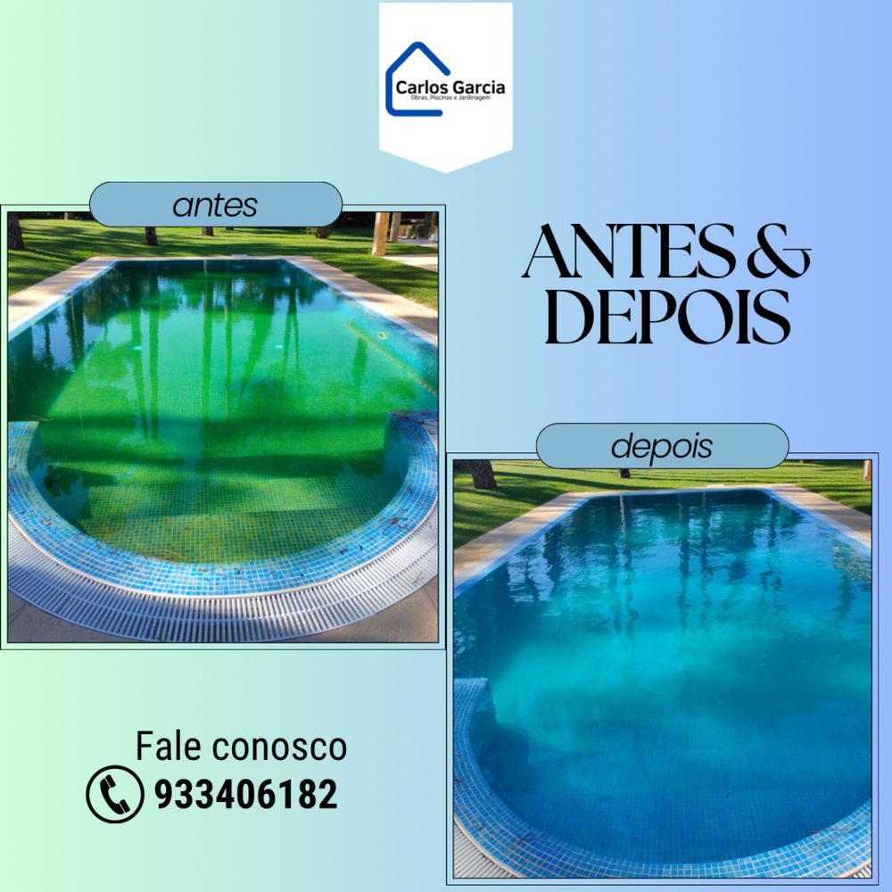 Limpeza e manutenção de piscinas e jardins