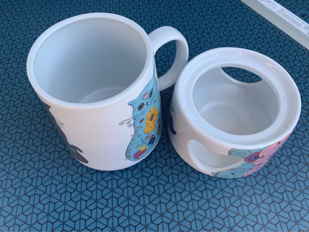 Caneca com suporte - Gatos