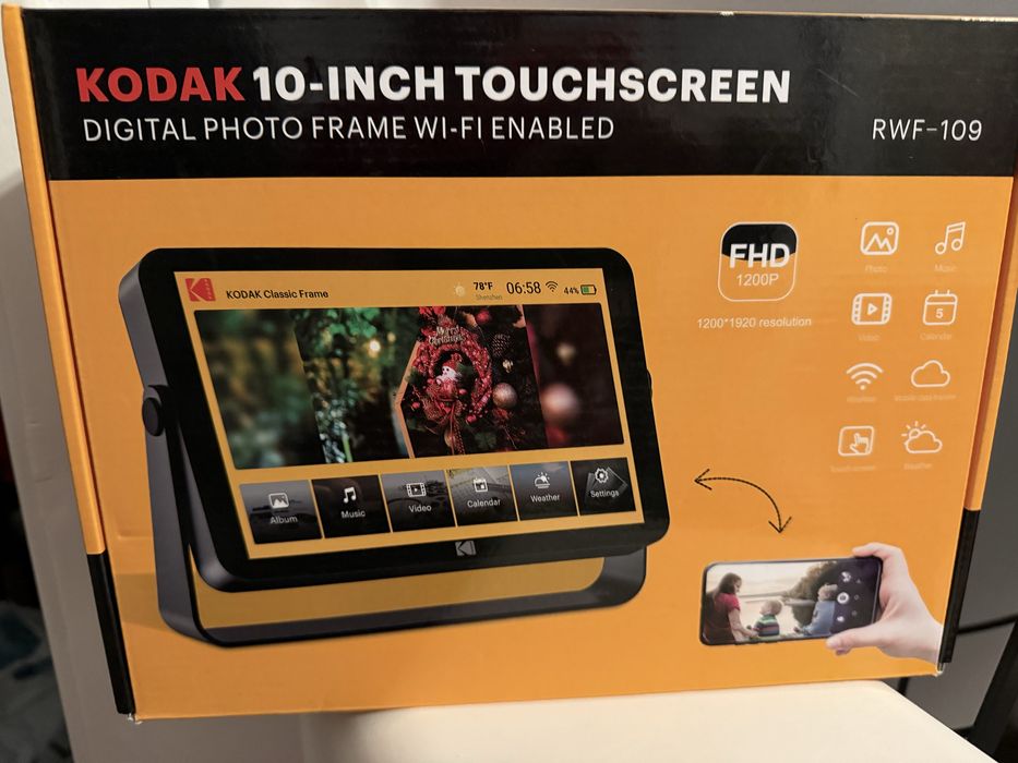 Ramka cyfrowa Kodak RWF-109 10.1” WiFi Dotykowa GWARANCJA Stan Idealny