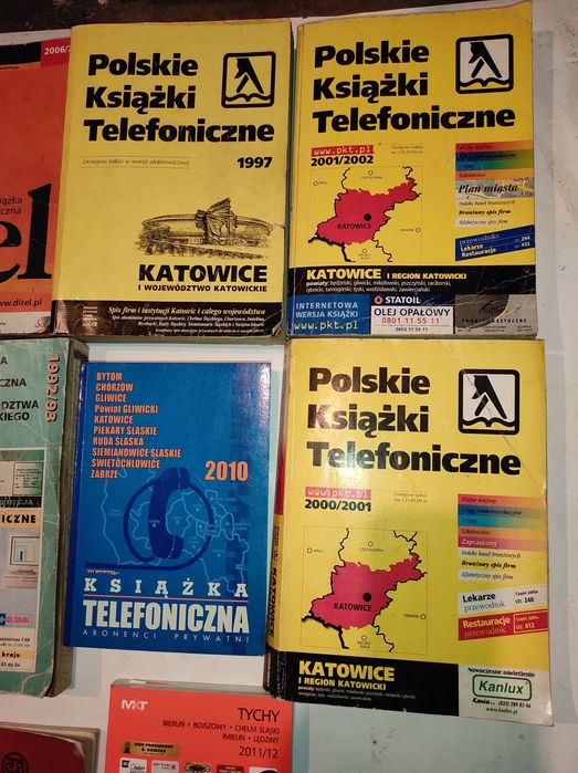 KSIĄŻKI TELEFONICZNE - 1997/2015r. - 17 sztuk ! - Klienci Prywatni