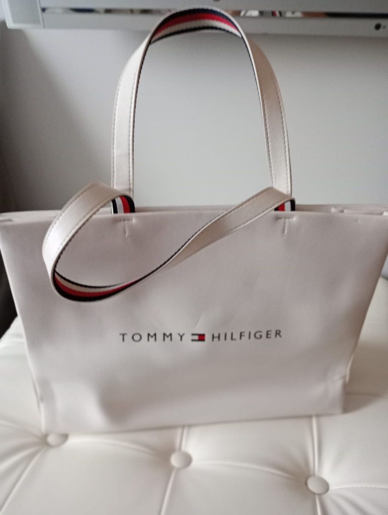 Torba shopper w kolorze białym