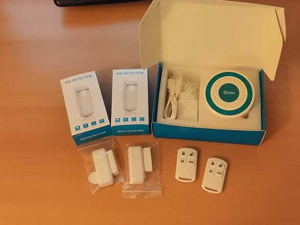 Alarme Casa/Loja sem Fios WiFi + 4 Sensores e 2 Comandos (NOVO)