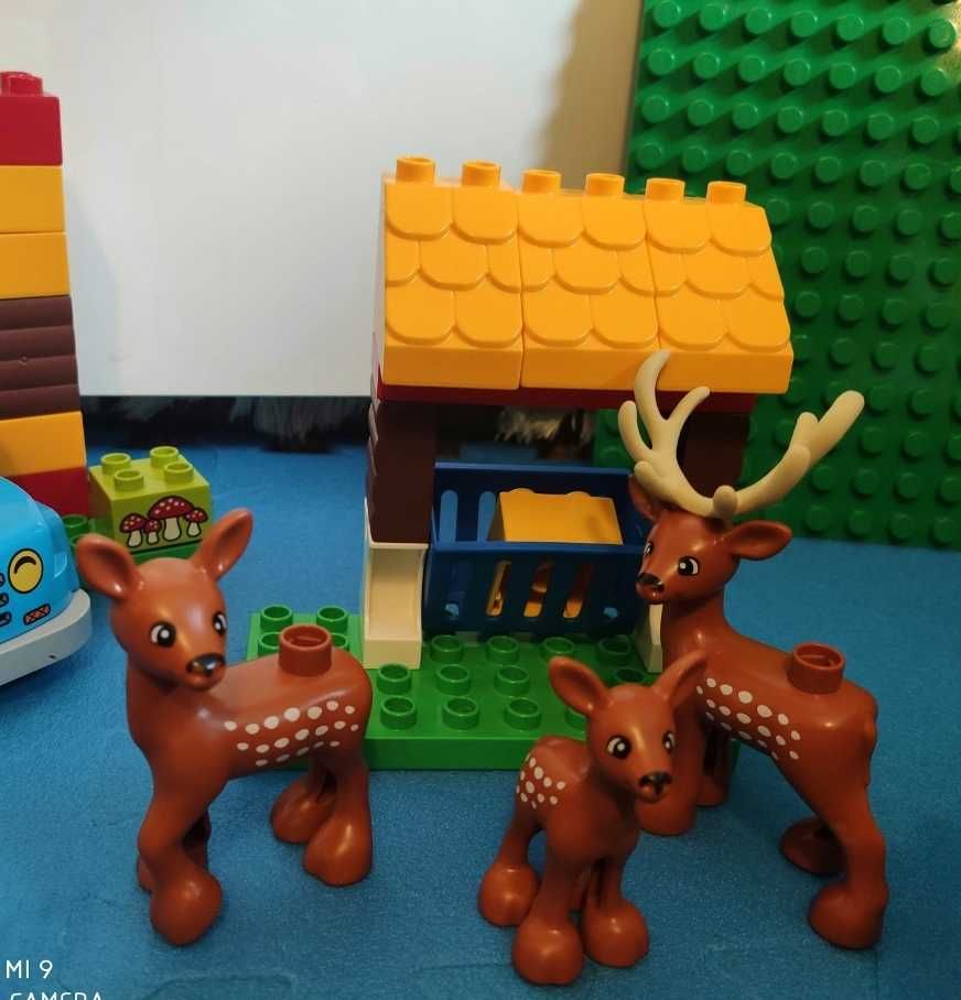 Lego Duplo Leśny Park 10584 lis niedźwiedź sarna jeleń