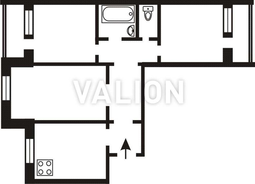 Продам 3-кімнатну квартиру біля метро *Академмістечко*