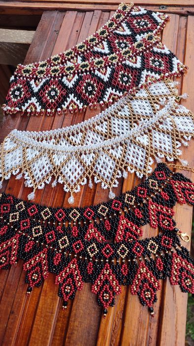 Силянка прикраса з бісеру намисто національна прикраса