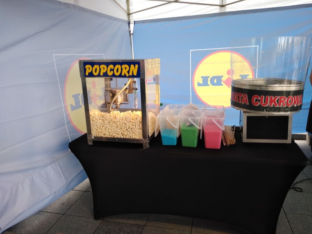 Wata cukrowa i Popcorn! Bez limitu! Slush i Granita! Urodziny! Festyn
