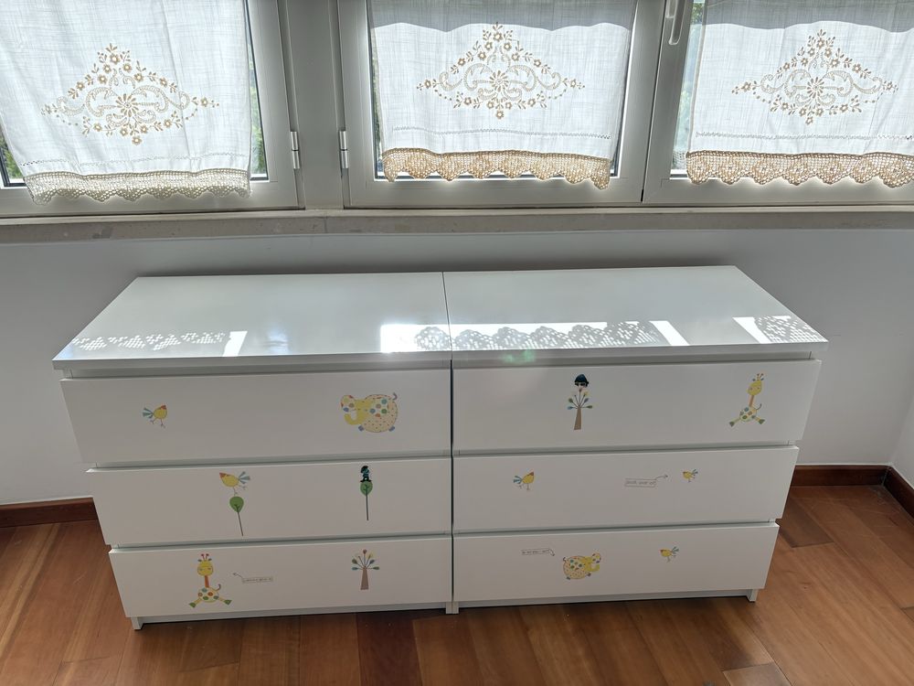 2 cómodas para quarto criança