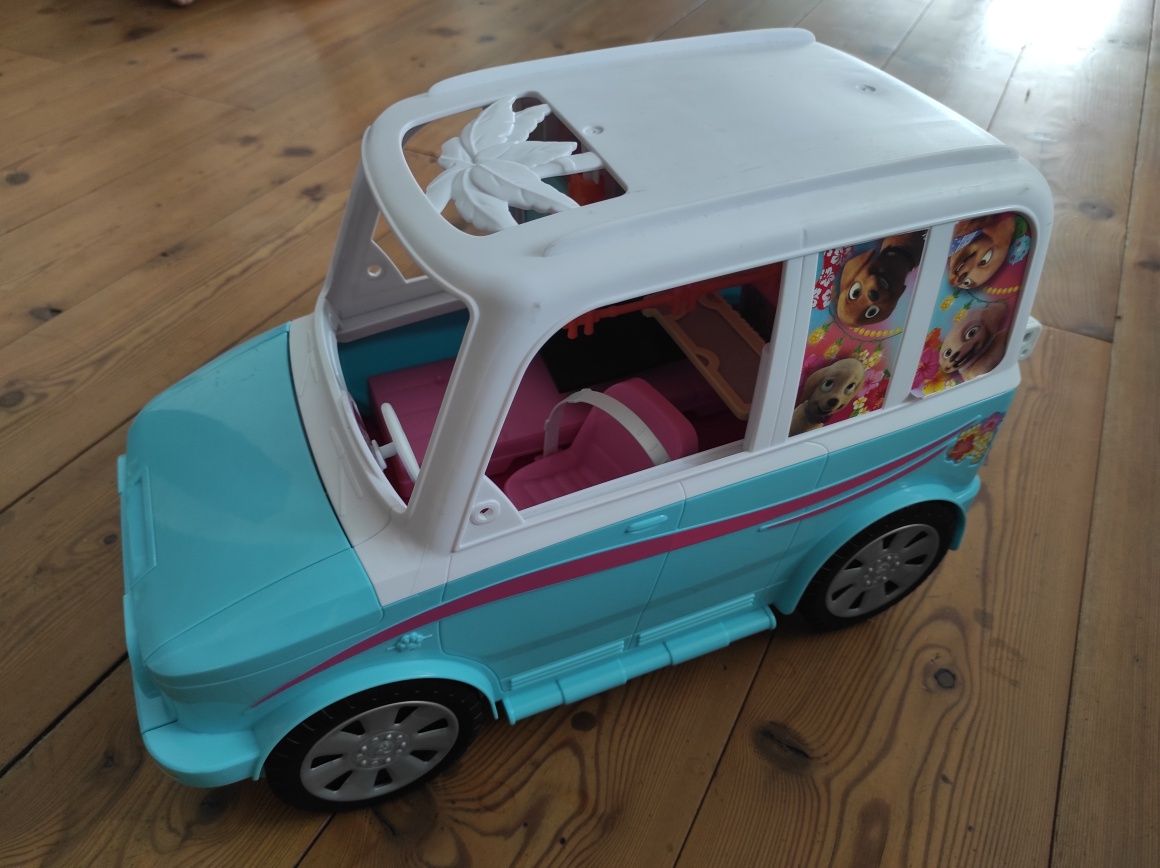 BARBIE duże auto samochód Kamper piesków Mattel