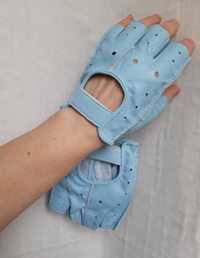 Перчатки шкіряні без пальців (рукавички)