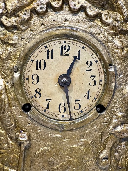 Lindo antigo relógio de chaminé - á funcionar