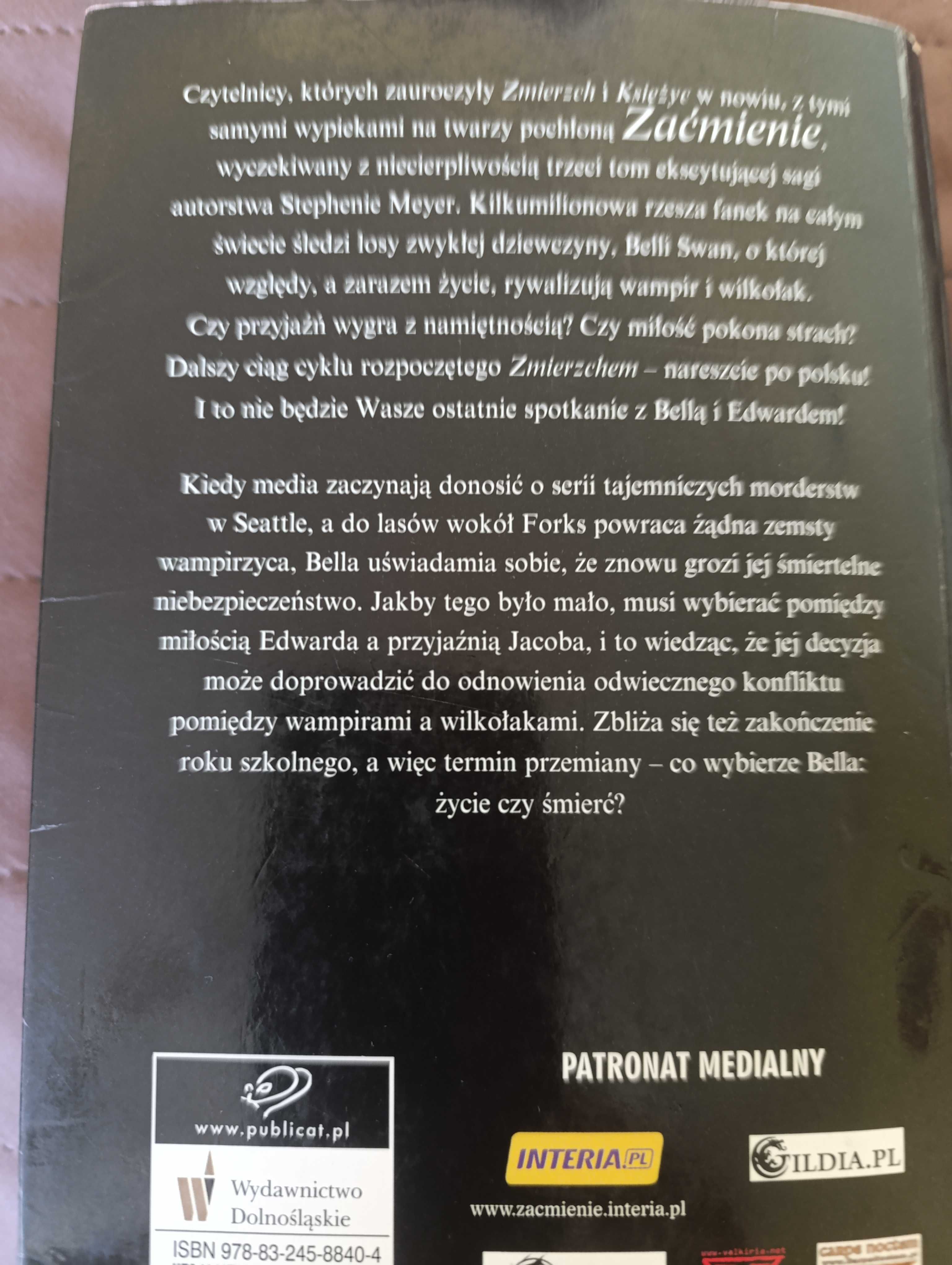 Książka "Zaćmienie" Stephenie Meyer