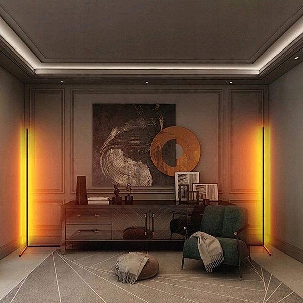 Lampa Stojąca, Narożna, Podłogowa 142cm LED RGB + Pilot