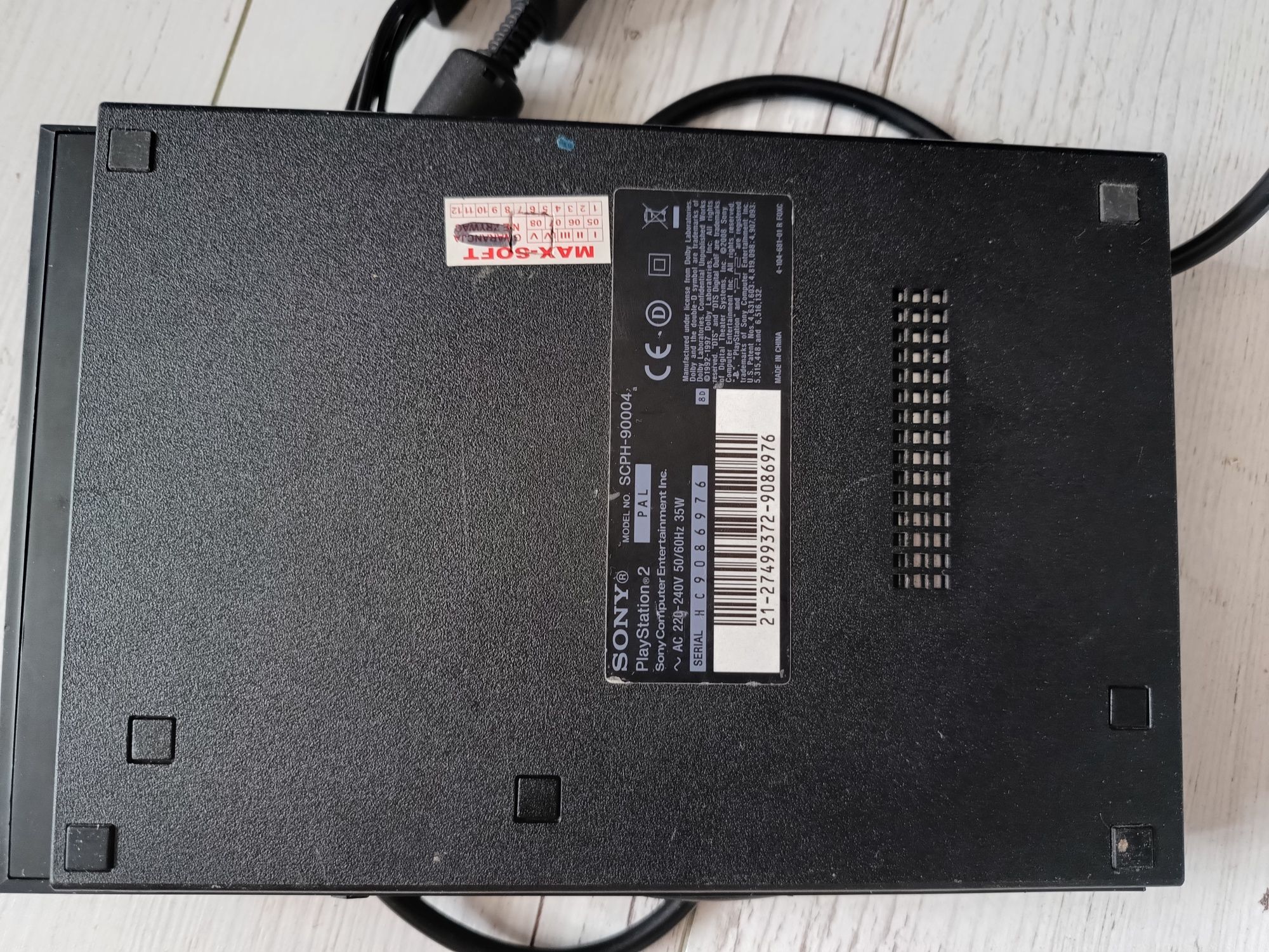 PlayStation 2 slim chip modbo ps2 + pad + kabel tv compone