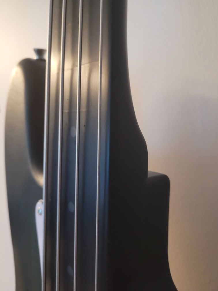Bas bezprogowy DYI Harley Benton fretless unikat!