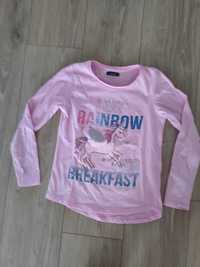 Bluzeczka dziewczeca różowa z Unicortem rozmiar 140
