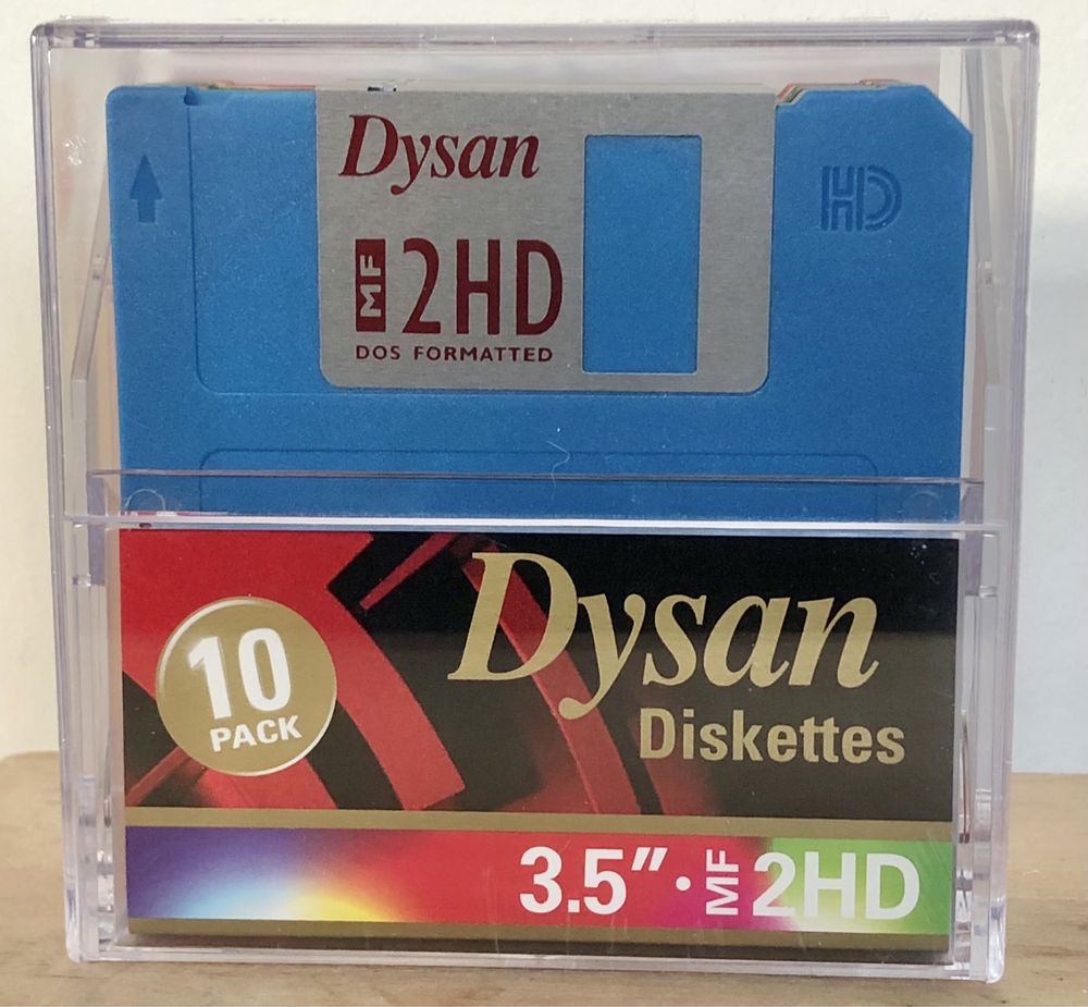 NOWE dyskietki Dysan MF 2HD pudełko RETRO PC save