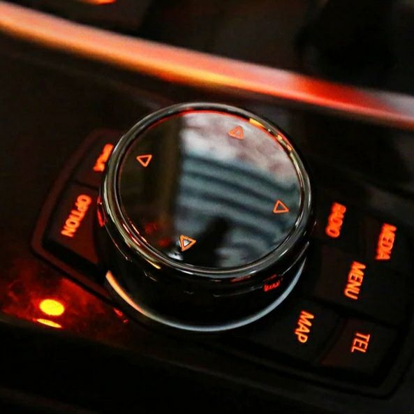 Джойстик мультимедиа для BMW чёрный накладка шайба
