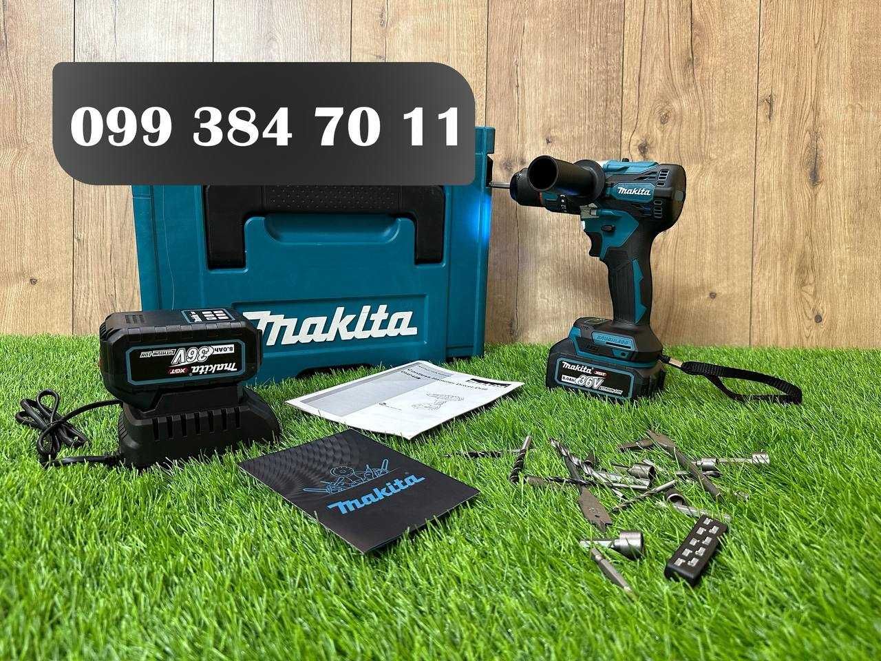 Шуруповерт бездротовий Makita DHP 485 PRO Акумуляторний шурупокрут 36V